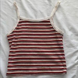 Stripped brandy Melville cropped top